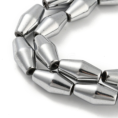 Electroplated Synthetic Magnetic Hematite Beads Strands G-Z032-B01-02E-1