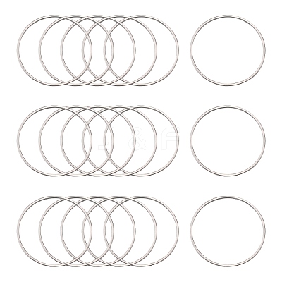 Tarnish Resistant 304 Stainless Steel Linking Ring X-STAS-T047-15C-1