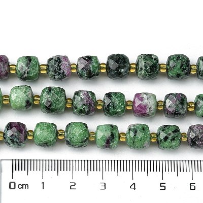 Natural Ruby in Zoisite Beads Strands G-Q010-A02-01-1