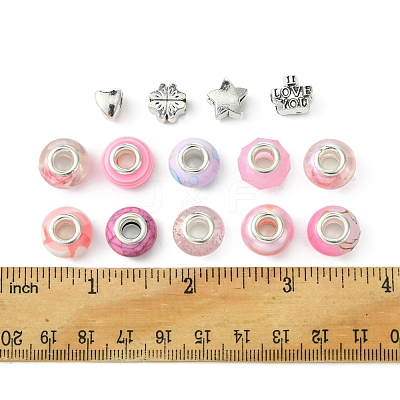 DIY Tibetan Style Alloy & Resin European Beads Making Finding Kits DIY-FS0006-78C-1