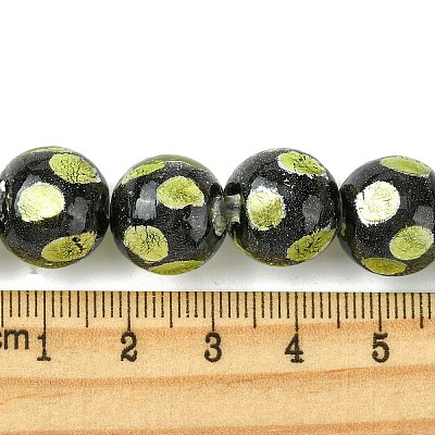 Handmade Silver Sand Lampwork Beads Strands LAMP-A003-01B-1