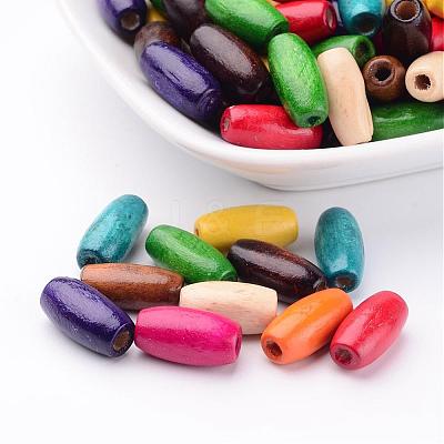 Lead Free Rice Natural Wood Beads X-YTB030-1