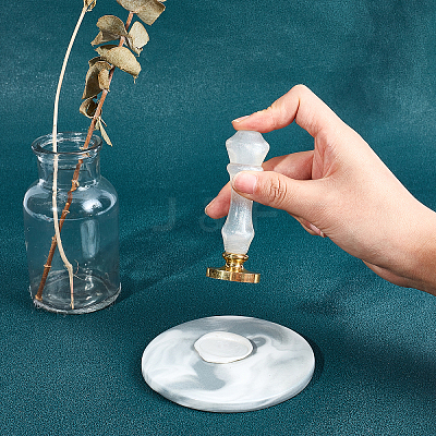 Natural Quartz Crystal Handle DIY-WH0224-87B-1