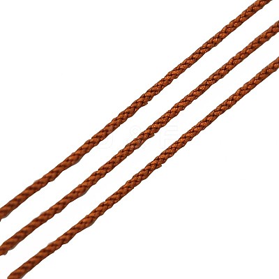Eco-Friendly Dyed Round Nylon Cotton Braided Cords Threads OCOR-L001-821-207-1