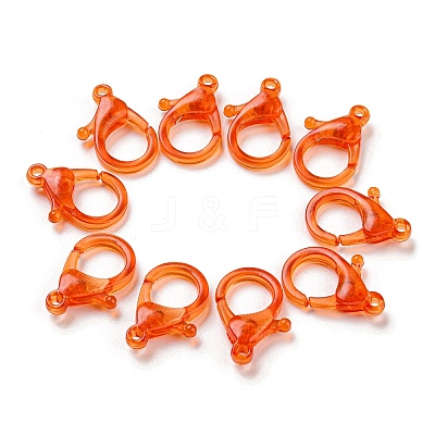 Transparent Plastic Lobster CLaw Clasps KY-H005-A11-1