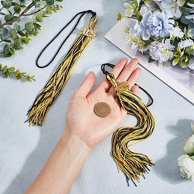 Polyester Graduation Tassel Pendant Decorations AJEW-WH20020-078A-1
