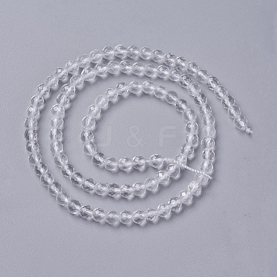 Natural Quartz Crystal Beads Strands G-F596-44-3mm-1