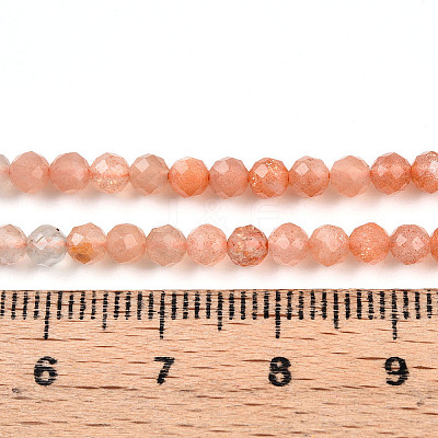 Natural Sunstone Beads Strands G-T141-67-1