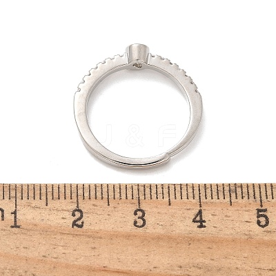 S925 Sterling Silver Adjustable Letter Rings for Women RJEW-M068-01P-Q-1