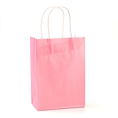 Pure Color Kraft Paper Bags LS-AJEW-G020-B-11-1