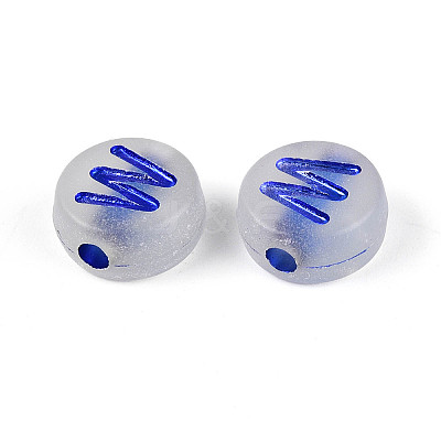 Luminous Frosted Acrylic Beads FACR-T008-02W-1