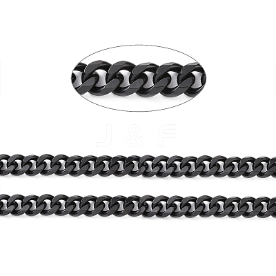 304 Stainless Steel Cuban Link Chains CHS-P007-04EB-1