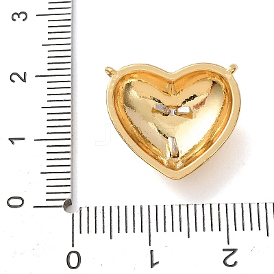 Valentine's Day Brass Micro Pave Clear Cubic Zirconia Pendants KK-C264-16B-G-1