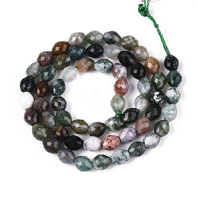 Natural Indian Agate Beads Strands G-T142-83-1