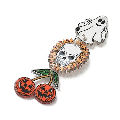 Halloween Printed Acrylic Big Pendants AC-CBACFA6-01E-P-1