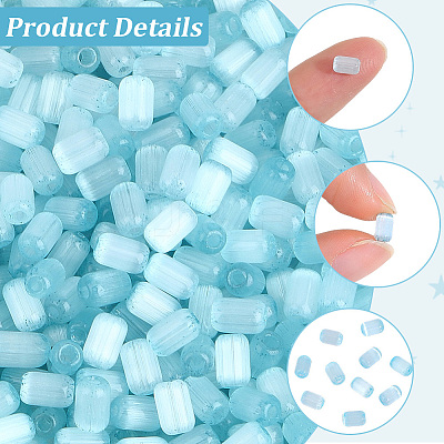 600Pcs Drawbench Style Glass Seed Beads SEED-PA0001-25A-1