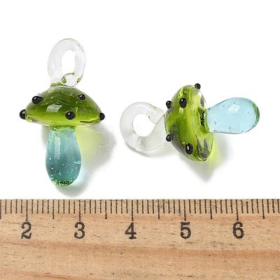 Handmade Lampwork Pendants LAMP-M021-01V-1
