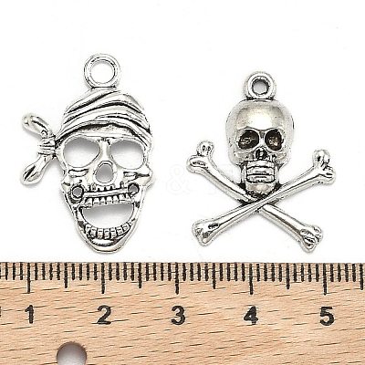 Tibetan Style Alloy Pendants TIBEP-MSMC018-M1AS-1