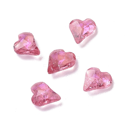 Crackle Moonlight Style Glass Rhinestone Cabochons RGLA-J017-A-IO-1