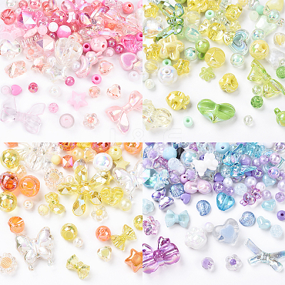 60G 3 Colors Acrylic Beads MACR-YW0003-35-1