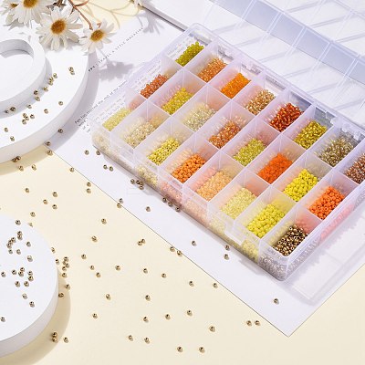 288G 24 Colors Glass Seed Beads SEED-JQ0005-01C-3mm-1