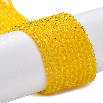 Transparent Glass Beads Strands GLAA-H021-04-06-1