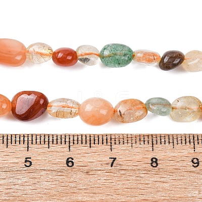 Natural Agate Beads Strands G-Z108-A01-1