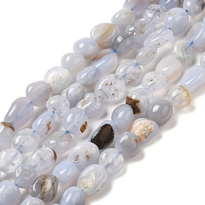 Natural Blue Lace Agate Beads Strands G-L608-A02-01B-1