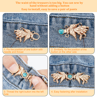 6 Sets 3 Colors Alloy Snap Lock Clasps FIND-NB0002-73-1