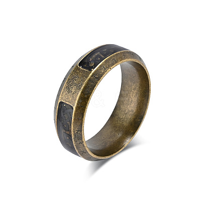 Retro Viking 304 Stainless Steel Finger Rings FS-WG4B70E-12-1