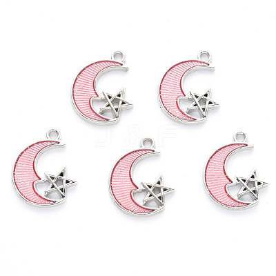 Alloy Enamel Pendants X-ENAM-S121-061B-P-1