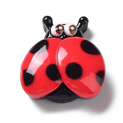 Opaque Resin Cute Insect Cabochons RESI-Q217-01A-1