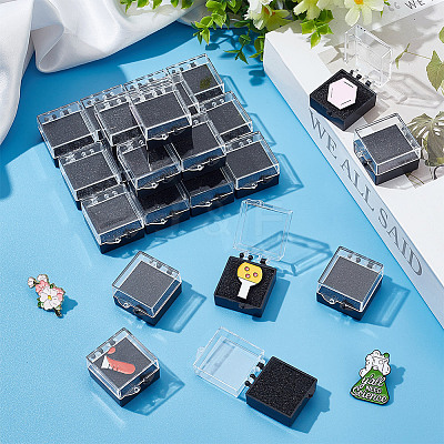 Plastic Box with Sponge CON-WH0106-12B-1