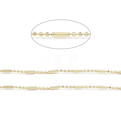 Brass Column & Round Ball Chains CHC-M025-02G-1