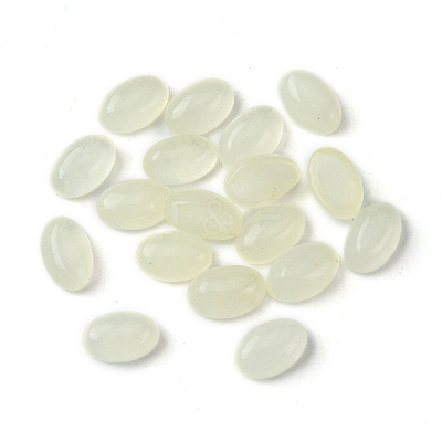 Natural White Jade Cabochons G-A094-01A-33-1