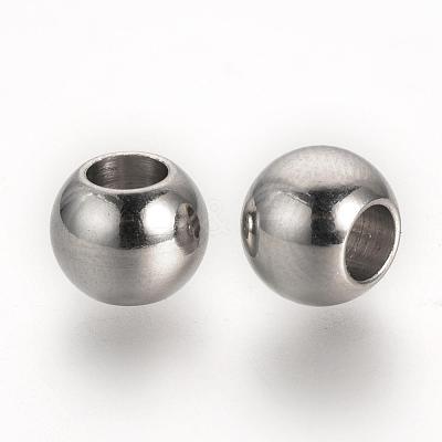 Tarnish Resistant 304 Stainless Steel European Beads X-STAS-R071-39-1