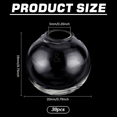 Round Mechanized One Hole Blown Glass Globe Ball Bottles BLOW-PH0001-20C-1
