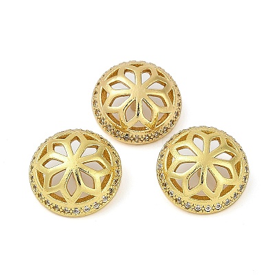 Brass Micro Pave Cubic Zirconia Pendant Bails KK-F891-07G-1