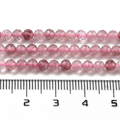 Natural Strawberry Quartz Beads Strands X-G-G140-A03-03-1