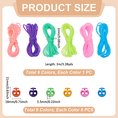 18M 6 Colors Hollow Pipe PVC Tubular Synthetic Rubber Cord RCOR-UN0001-01-1