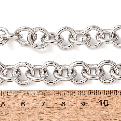 11.5MM 304 Stainless Steel Ring Link Chain Necklaces SA-CBA4160-19P-1