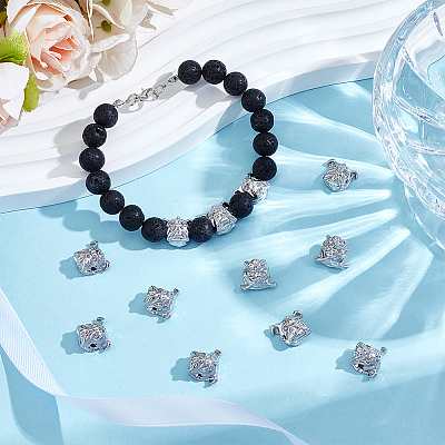 12Pcs Alloy Puppy Beads FIND-OC0014-14P-1