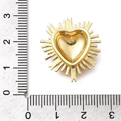 Brass Enamel Beads KK-Z125-18G-01-1