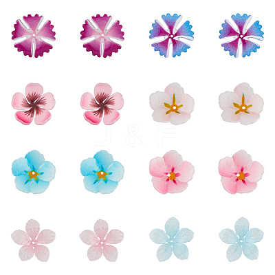 40Pcs 8 Style Plastic Beads KY-DC0001-12-1