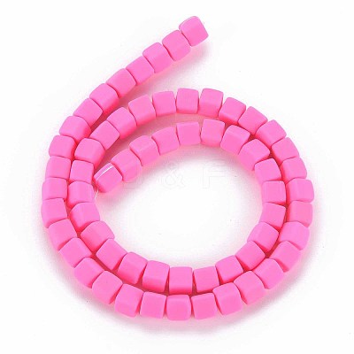 Handmade Polymer Clay Beads Strands X-CLAY-T020-09A-1