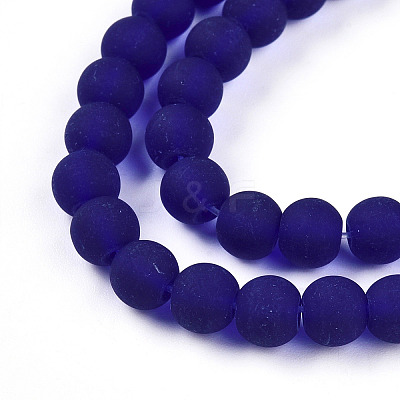Transparent Glass Beads Strands GLAA-T032-T6mm-MD15-1