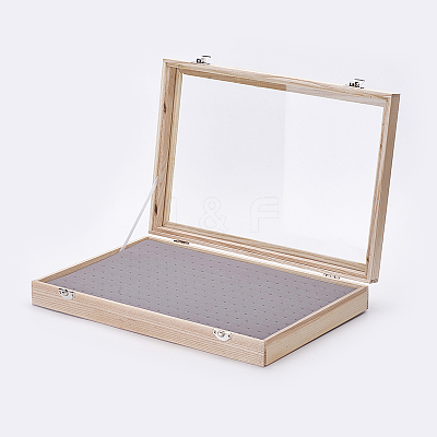 Wooden Stud Earring Presentation Boxes ODIS-P006-10-1