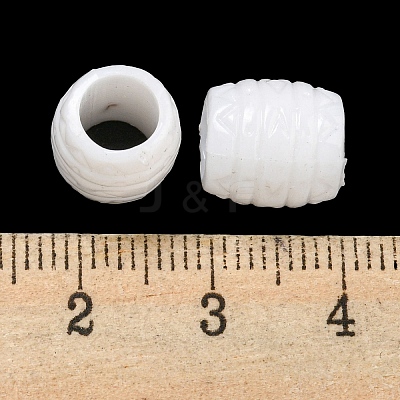 Opaque Acrylic European Beads SACR-L007-027-1