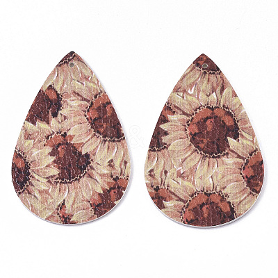 PU Leather Big Pendants X-FIND-T058-B08-1