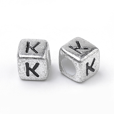 Plated Acrylic Beads X-PB43C9308-K-1